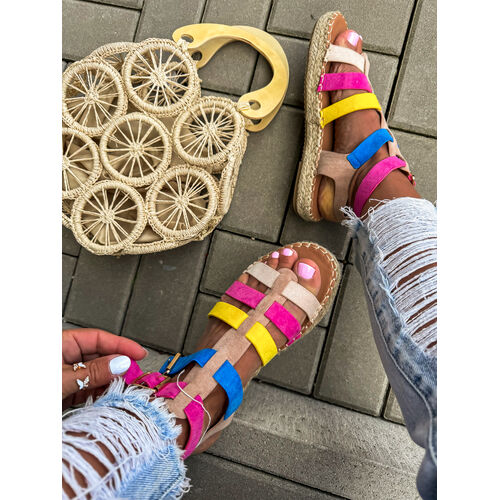 Farebné dámske sandále VENICE veľkosť: 37