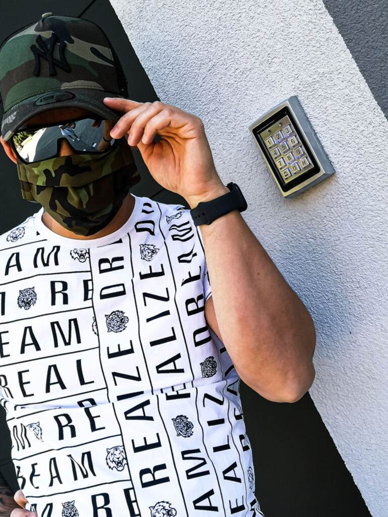 Zelené maskáčové rúško - 100% bavlna  - next