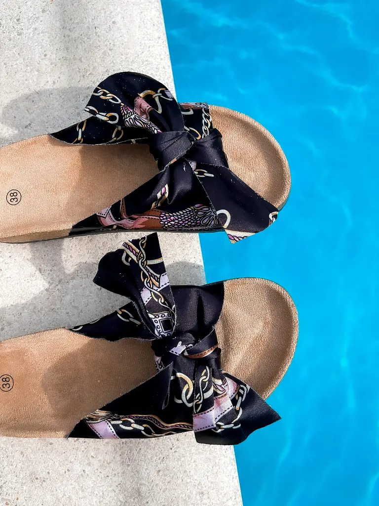 Dámske šľapky s mašľou TARRA*