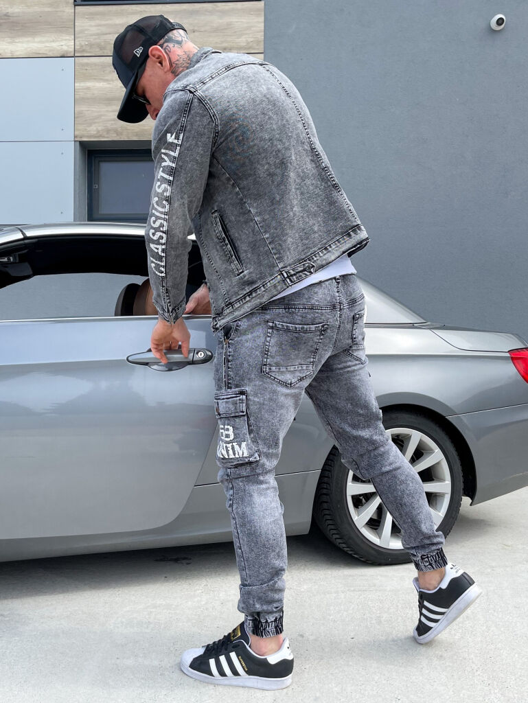 Pánska denim bunda+ - next