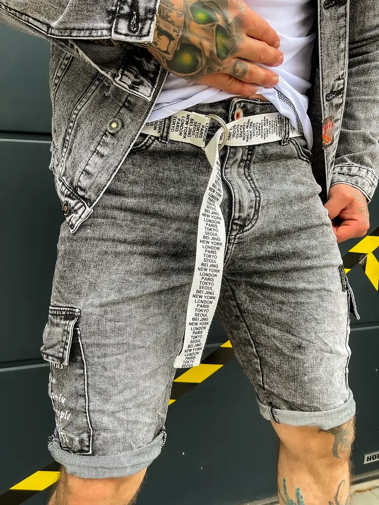 Pánske džínsové bermudy