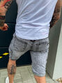 Pánske džínsové bermudy s opaskom+