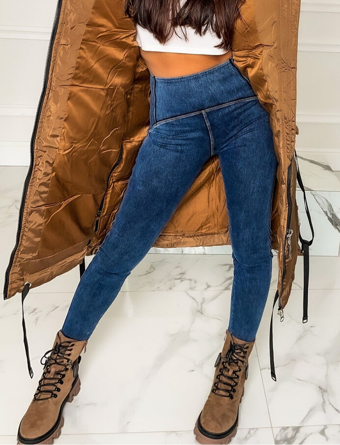 Push-up džegínsy s vysokým pásom+