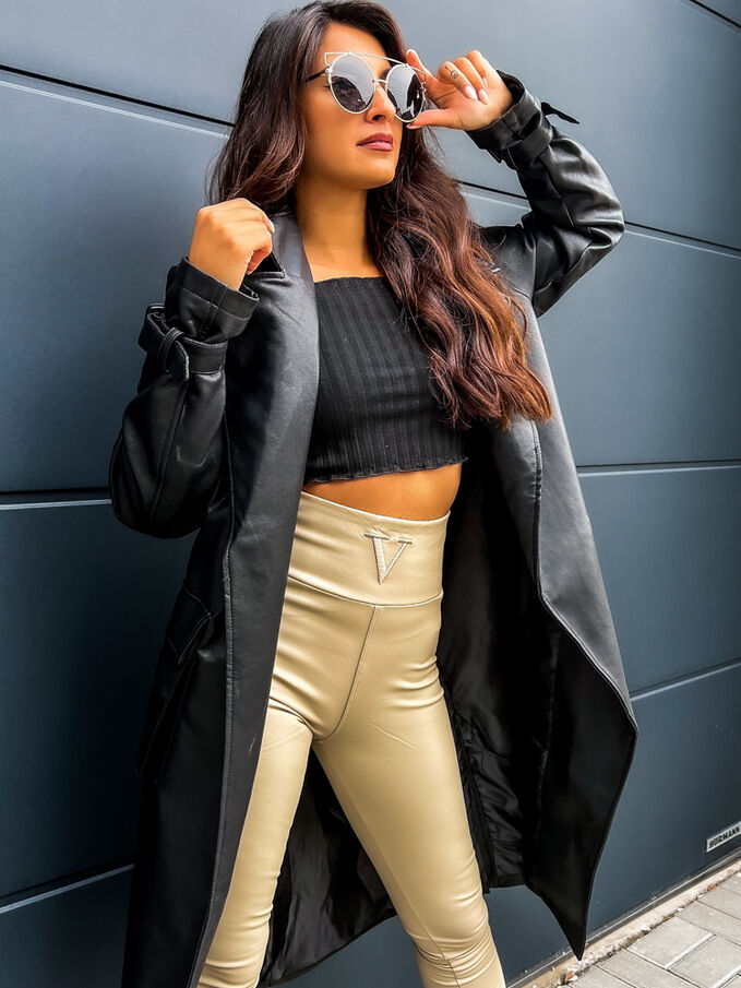 Koženkový kabát FORNILA*