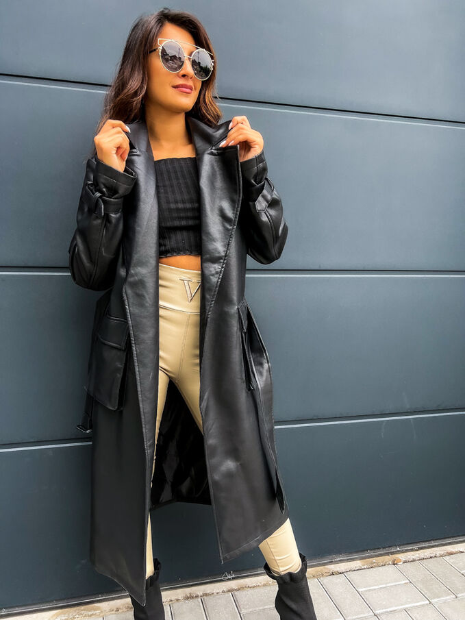 Koženkový kabát FORNILA*