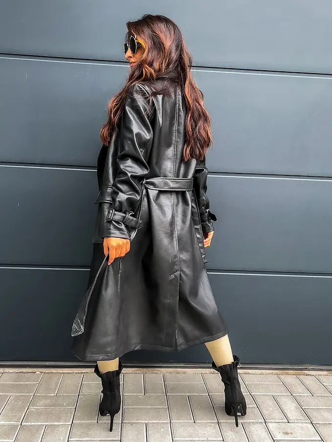 Koženkový kabát FORNILA*