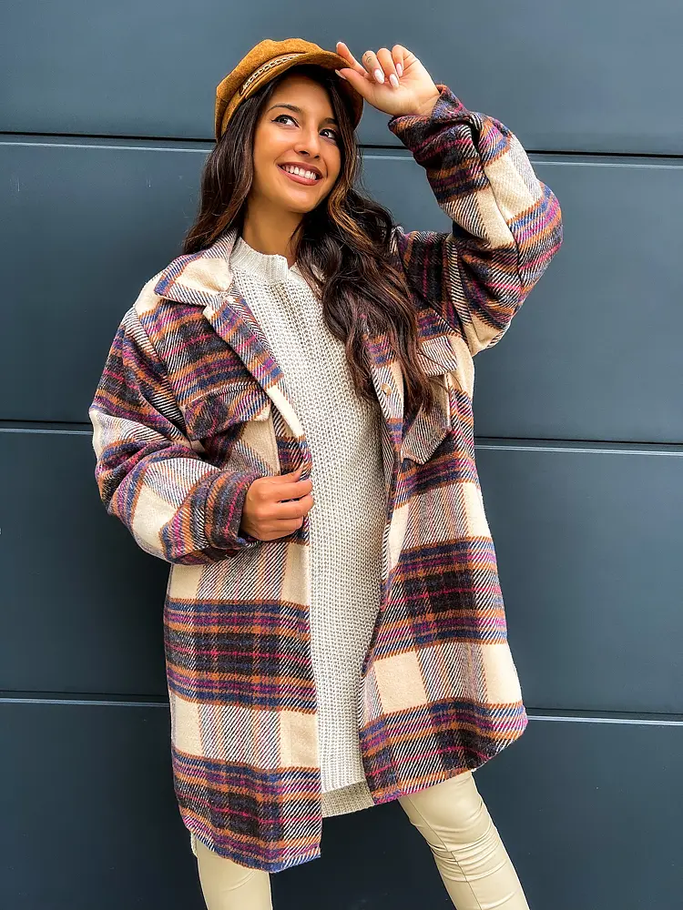 Kockovaná vrchná košeľa NIMARA