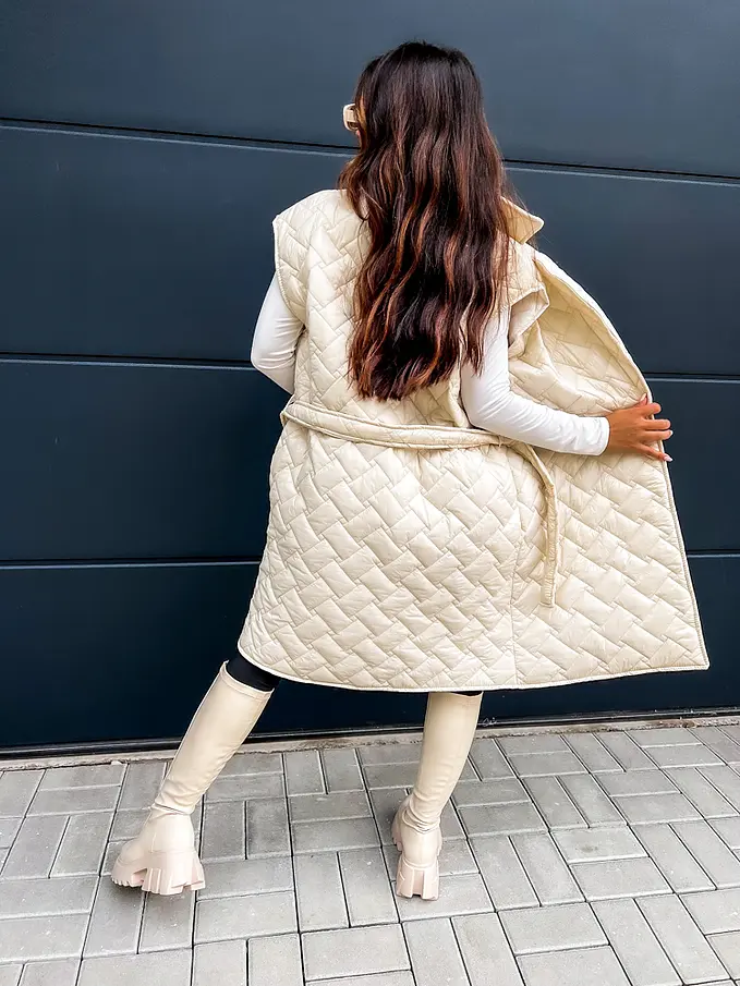 Dlhá prešívaná vesta MURINA+ | Starstyle.cz