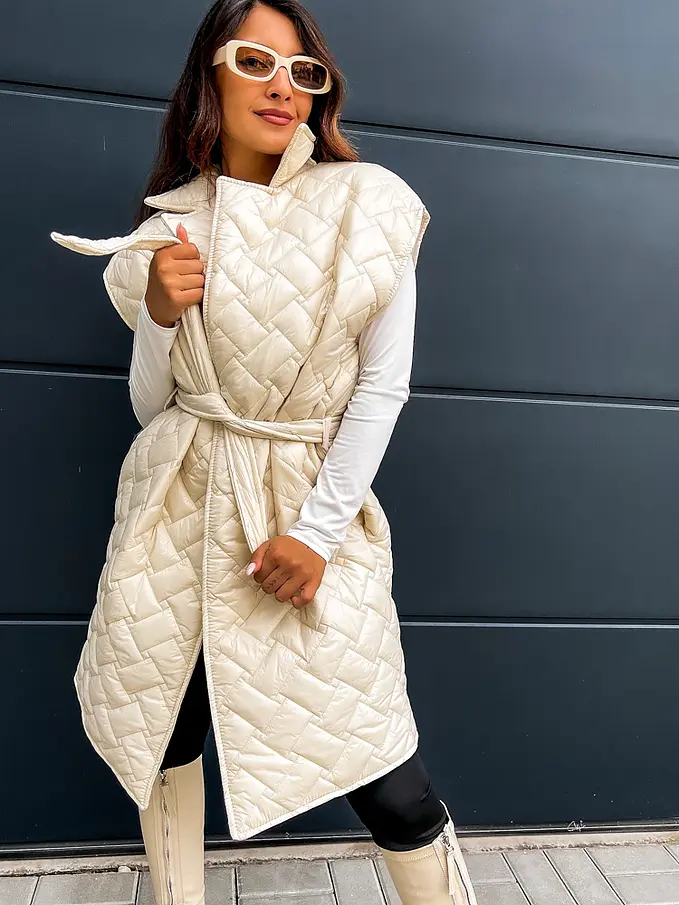 Dlhá prešívaná vesta MURINA+ | Starstyle.cz