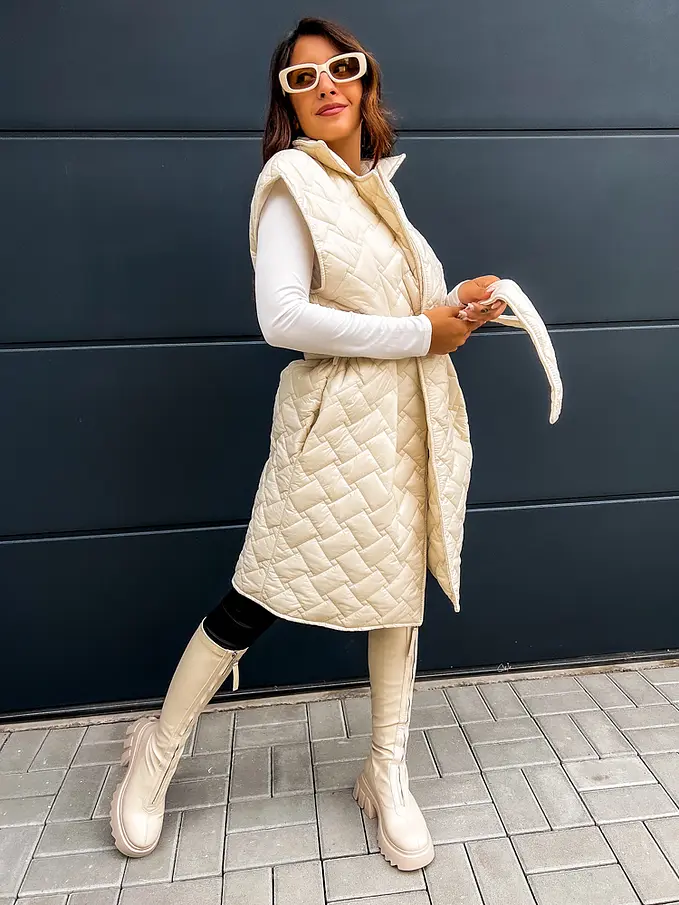 Dlhá prešívaná vesta MURINA+ | Starstyle.cz