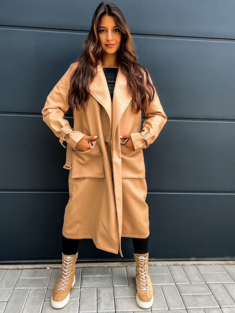 Koženkový kabát FORNILA+ - next