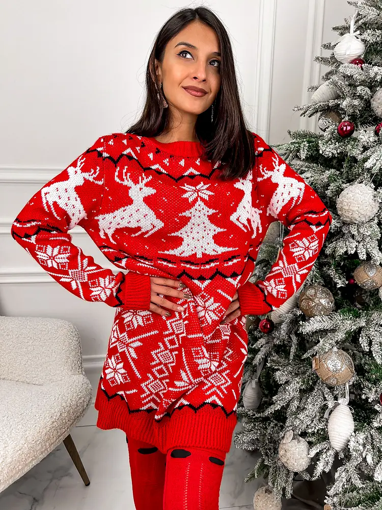 Vianočné úpletové šaty JELINA+ - next