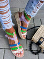 Pestré sandále espadrilky ADARA+