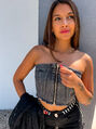 Denim top na zips SURIYA+