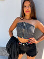 Denim top na zips SURIYA+