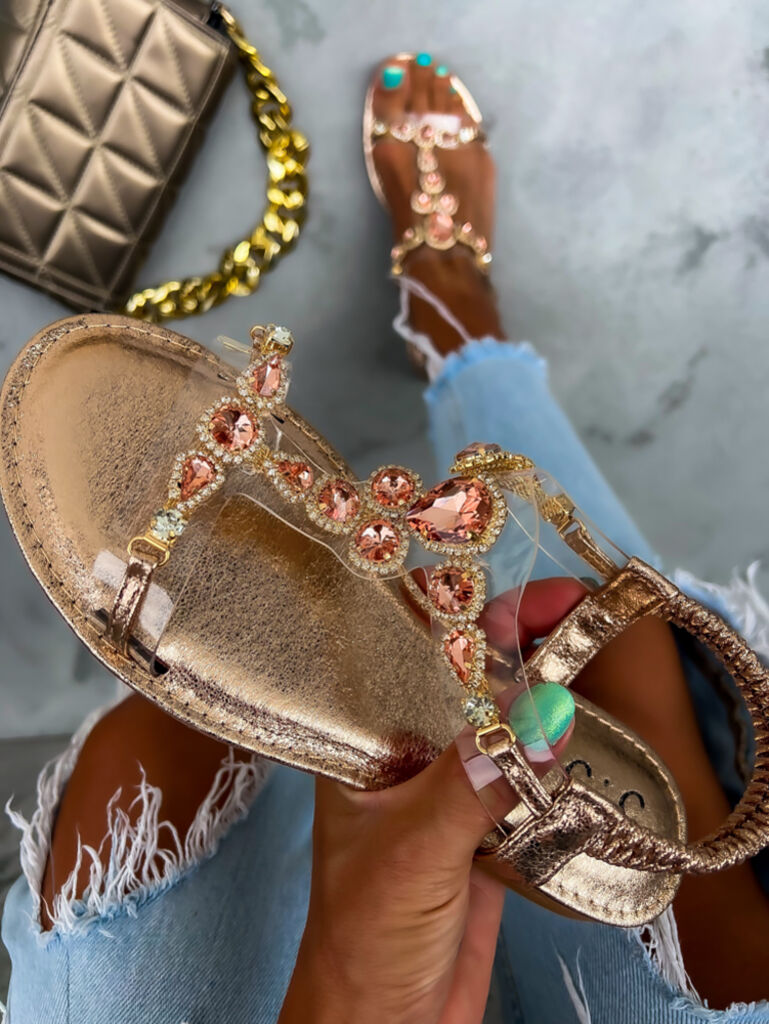 Sandále zdobené kamienkami NAYAMA+ - next