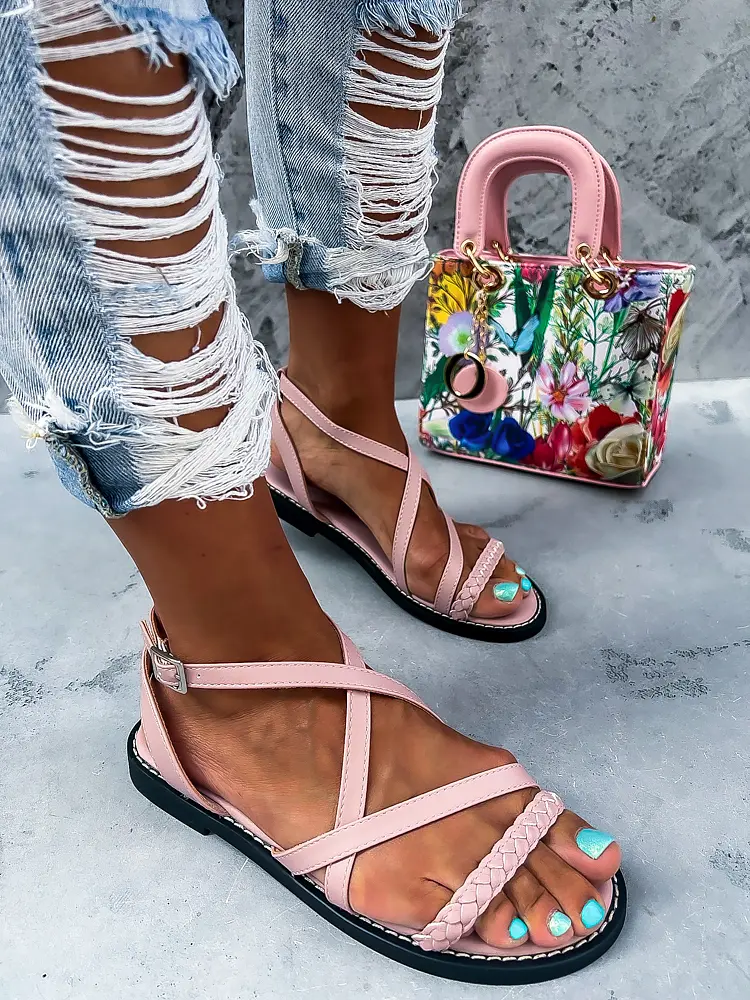 Baby pink sandále ABRILLA- - next