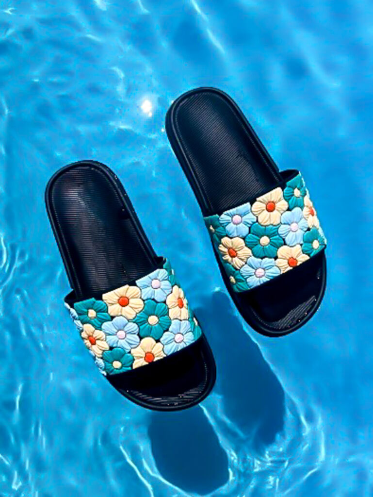 Kvetované gumené papuče FLOWER+ - next