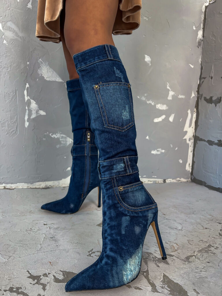 Extravagantné vysoké čižmy VALENTINA+ - next