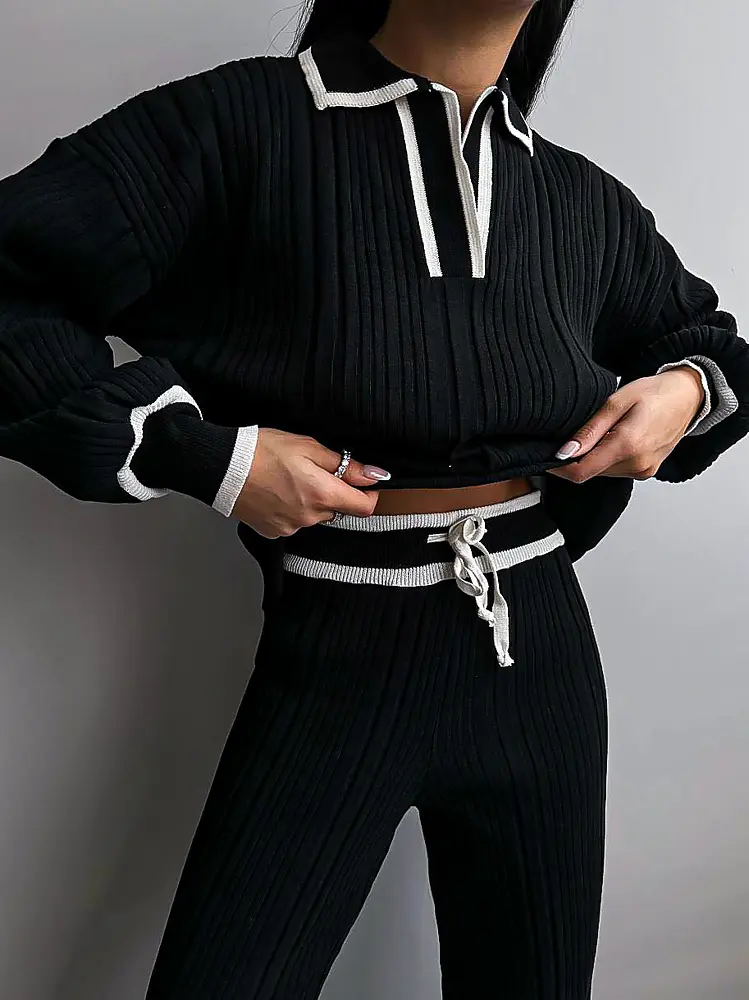 Elegantný pletený komplet SUMEYA