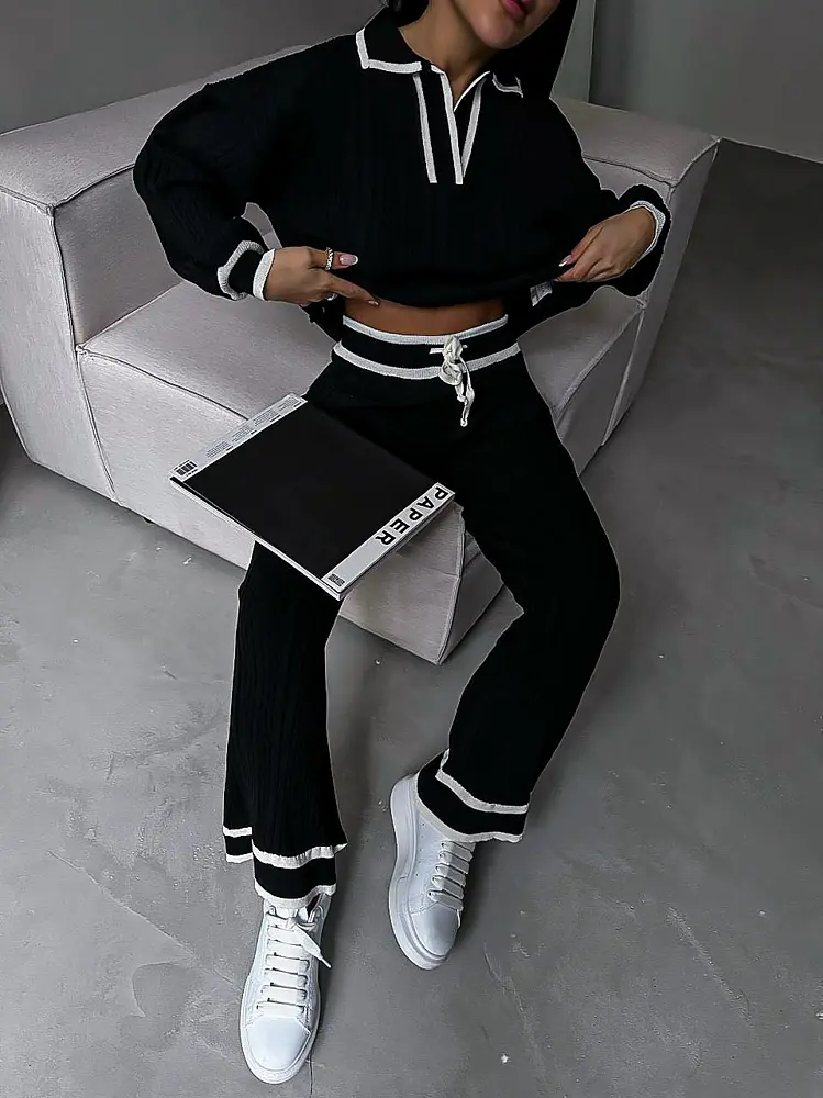 Elegantný pletený komplet SUMEYA - next