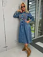 Extravagantné denim šaty YMELIA