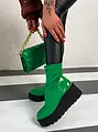 Zelené členkové čižmy MARCYA