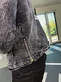 Čierna pánska denim bunda