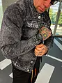 Čierna pánska denim bunda