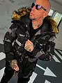Pánska bunda s neodnímateľnou kapucňou+
