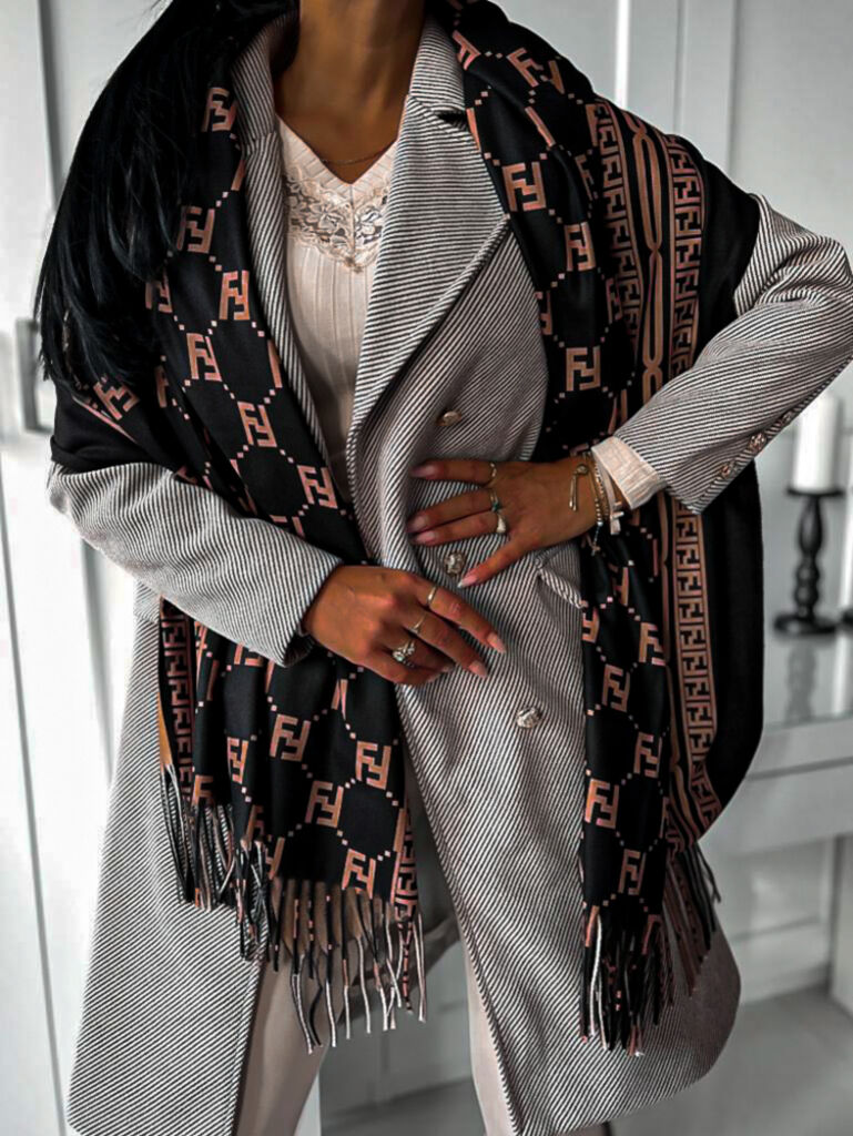 Dlhý vzorovaný šál+