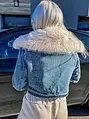 Denim bunda s kožušinkou ALWYNA