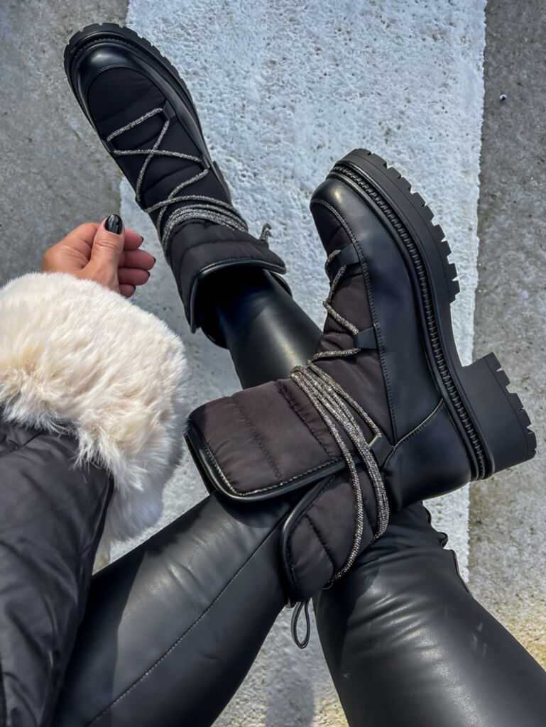 Čierne dámske snehule SYDNEY+