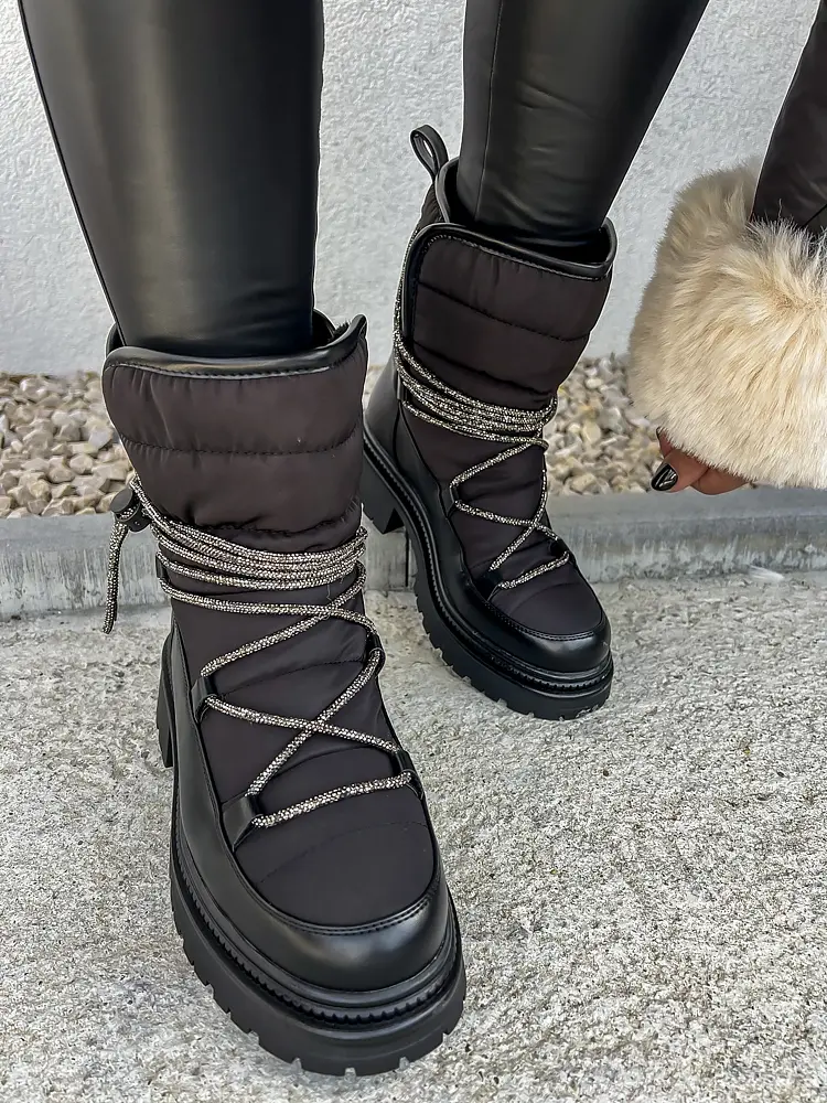 Čierne dámske snehule SYDNEY+ - next