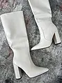 Biele dámske čižmy LIVIENNE+