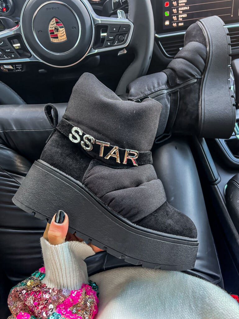 Čierne dámske snehule BROOKLYN+