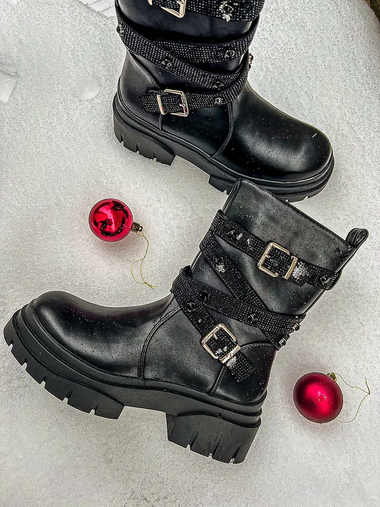 Členkové čižmy zdobené kamienkami CHRISSA+ - next