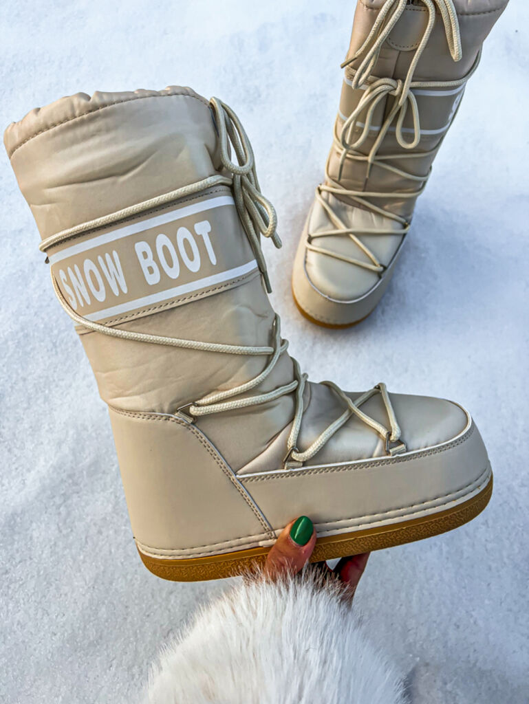 Béžové dámske snehule CARMEN+