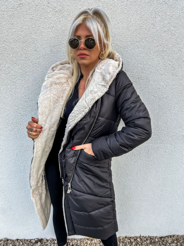 Obojstranná zimná bunda s kapucňou WILLA+ - next