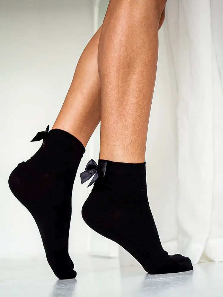 Dámske ponožky s mašličkou GIGI - next