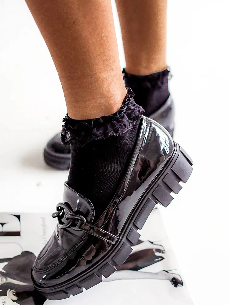 Dámske ponožky s čipkou MARA