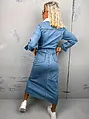 Elegantné dlhé denim šaty EMELY*