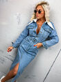 Elegantné dlhé denim šaty EMELY*