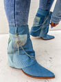 Elegantné denim čižmy BESS