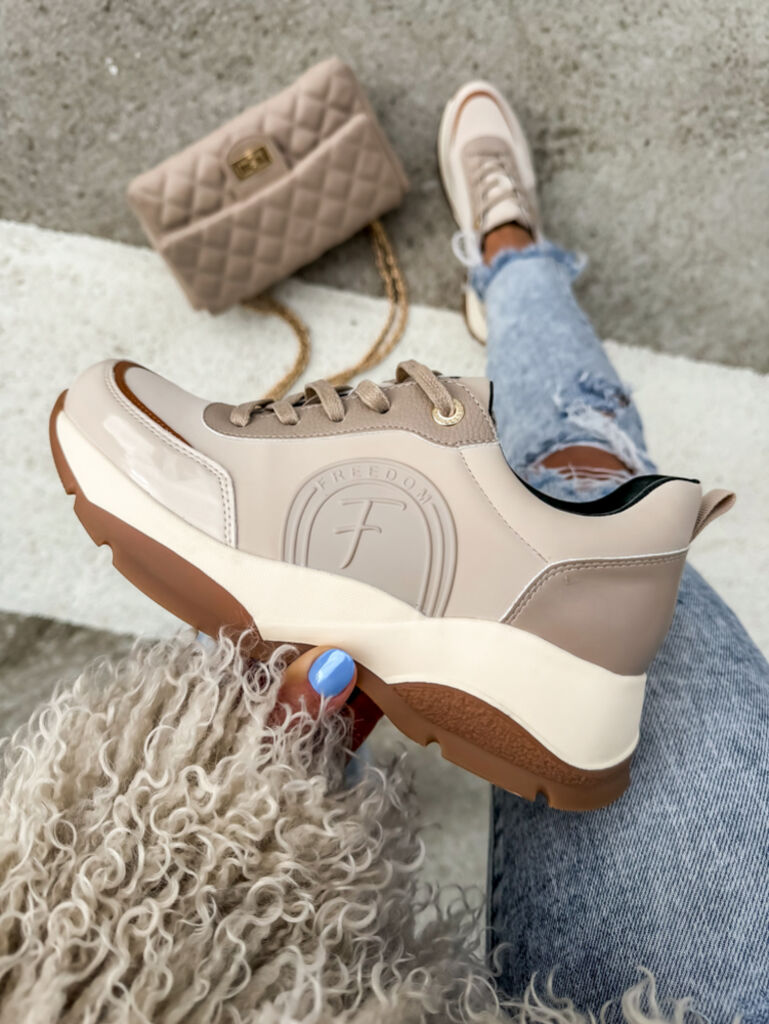 Béžové dámske tenisky GERDA+