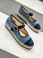 Denim sandálové espadrilky AMERICA+
