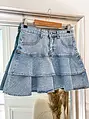 Denim mini sukňa MYSTIC+