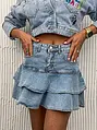 Denim mini sukňa MYSTIC+