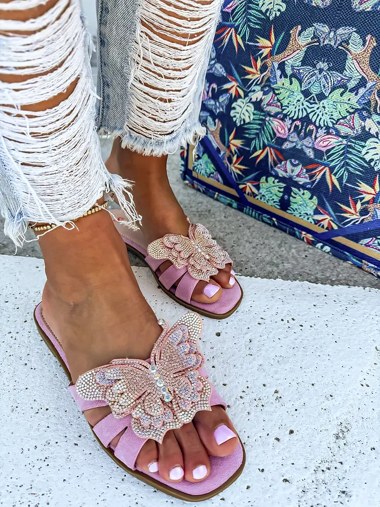 Dámske šľapky zdobené kamienkami LAYLA+ - next