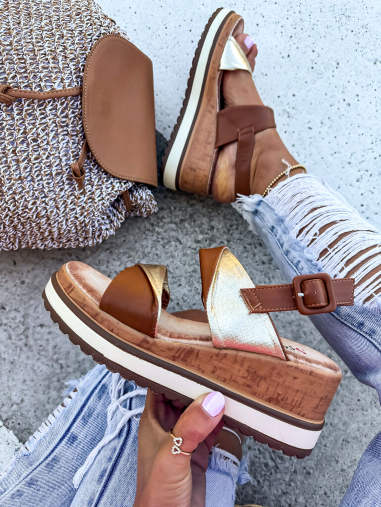 Sandále na vysokej podrážke LUCIA+